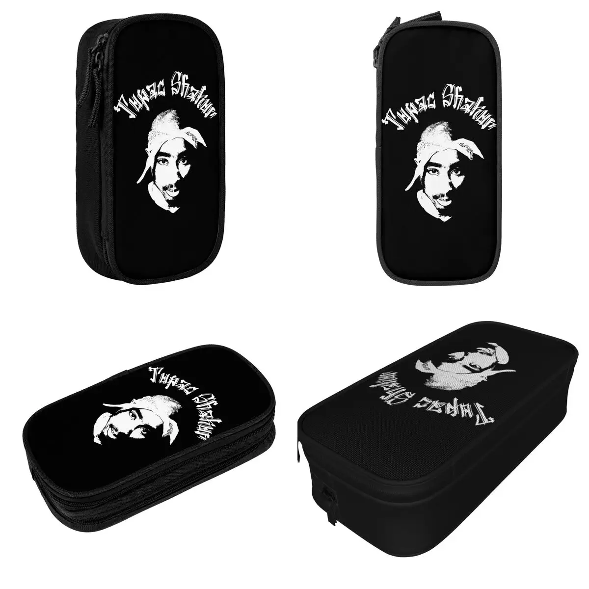 2PAC Hip Hop Music Accessories Pencil Case Large-capacity Office Accessories Pencil Box Suprise Gift