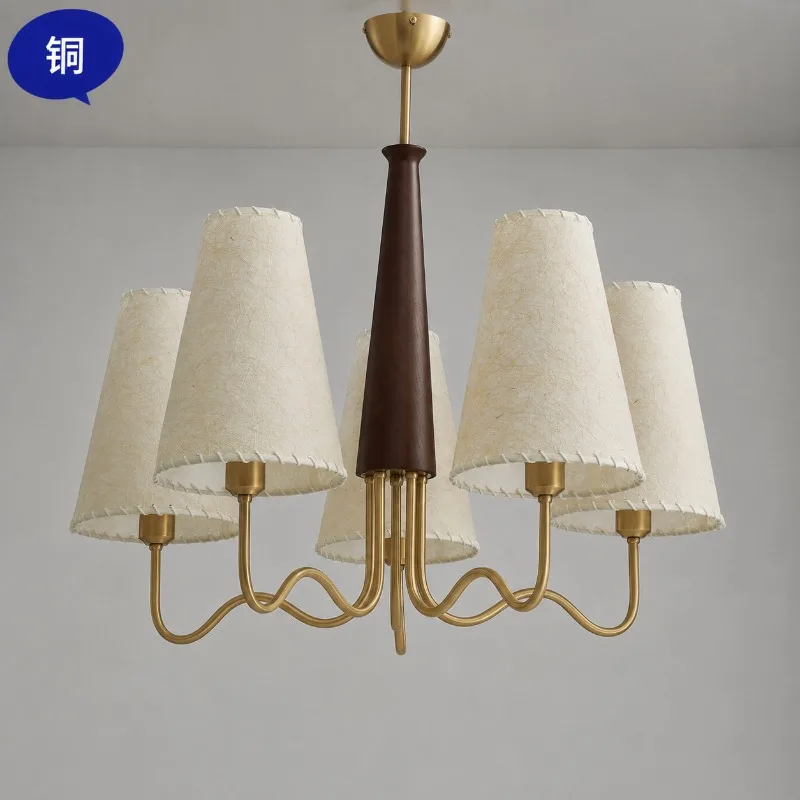 Medieval antique Western chandelier, bedroom retro lamp, dining room main lamp c