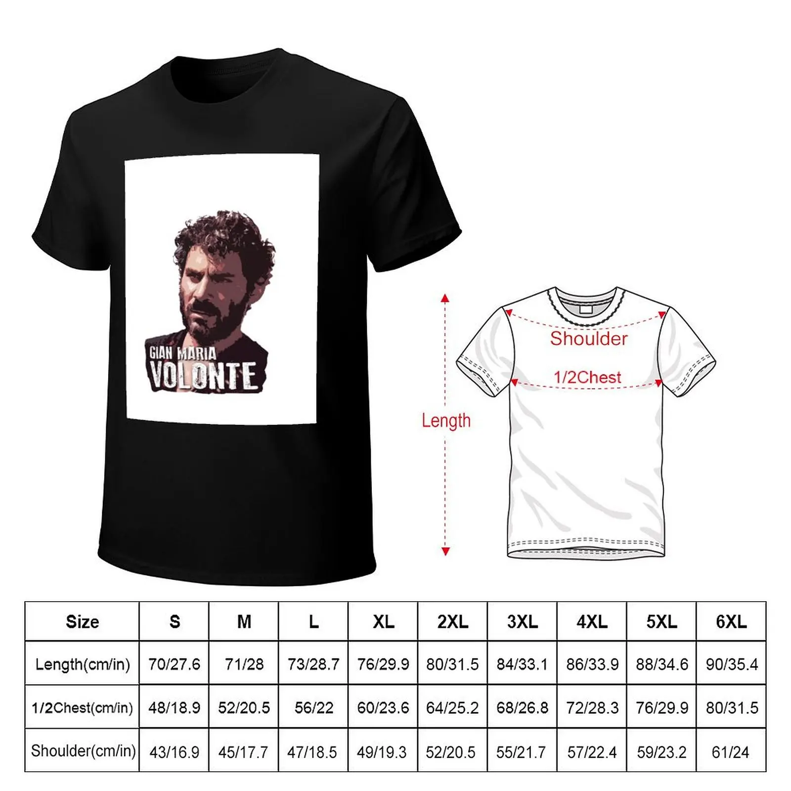 Gian Maria Volonte - El Indio T-Shirt Casual Work Wear T-Shirt