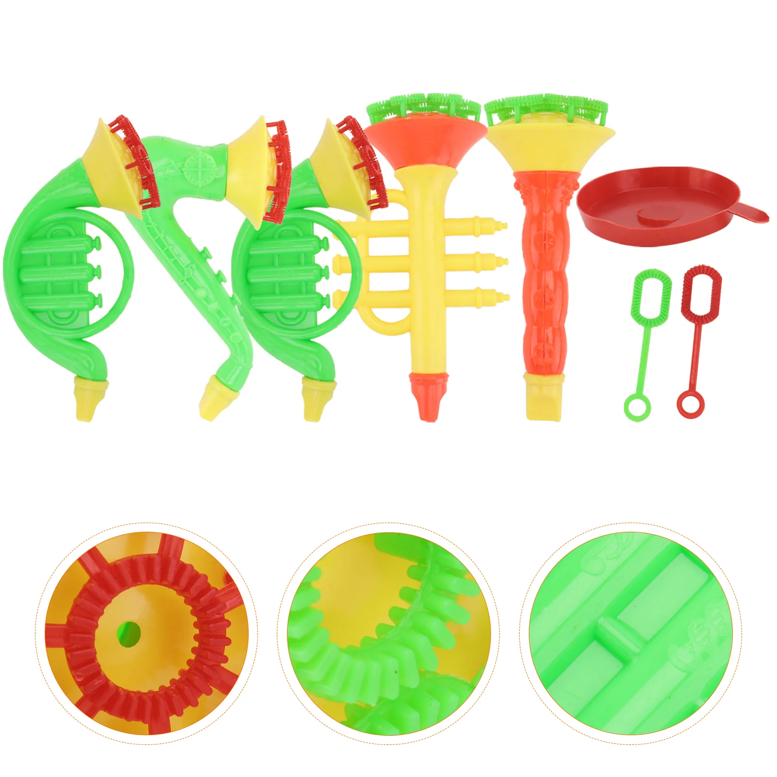 5 Pcs Toy Bubble Blowing Machine Cartoon Maker Bubbling Plastic The Gift 16x8cm Making Child