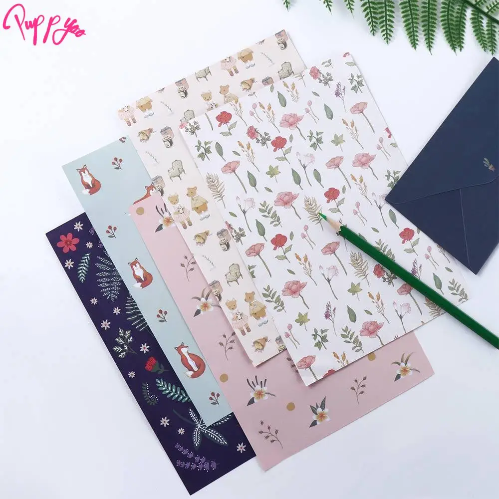 Valentine's Day Letter Pad Cartoon Different Style Gift Envelope Letter Paper Envelope Stationery Paper Writing Paper