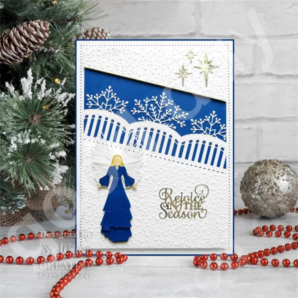 وصول عيد الميلاد جديد ملهمة الكلمات الزهور المعدنية يموت سجل القصاصات مذكرات الديكور قالب النقش بطاقة ذاتية الصنع اليدوية