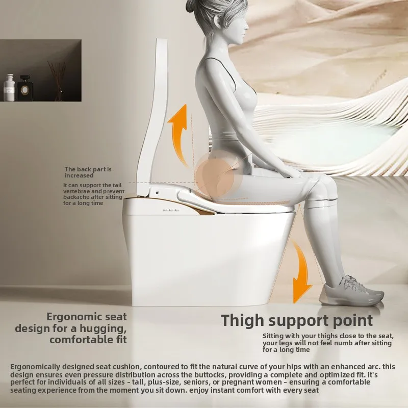 Yating Sanitary Ware Ergonomic Smart Toilet Fully Automatic Instant Integrated Household Toilet With Foam Shield