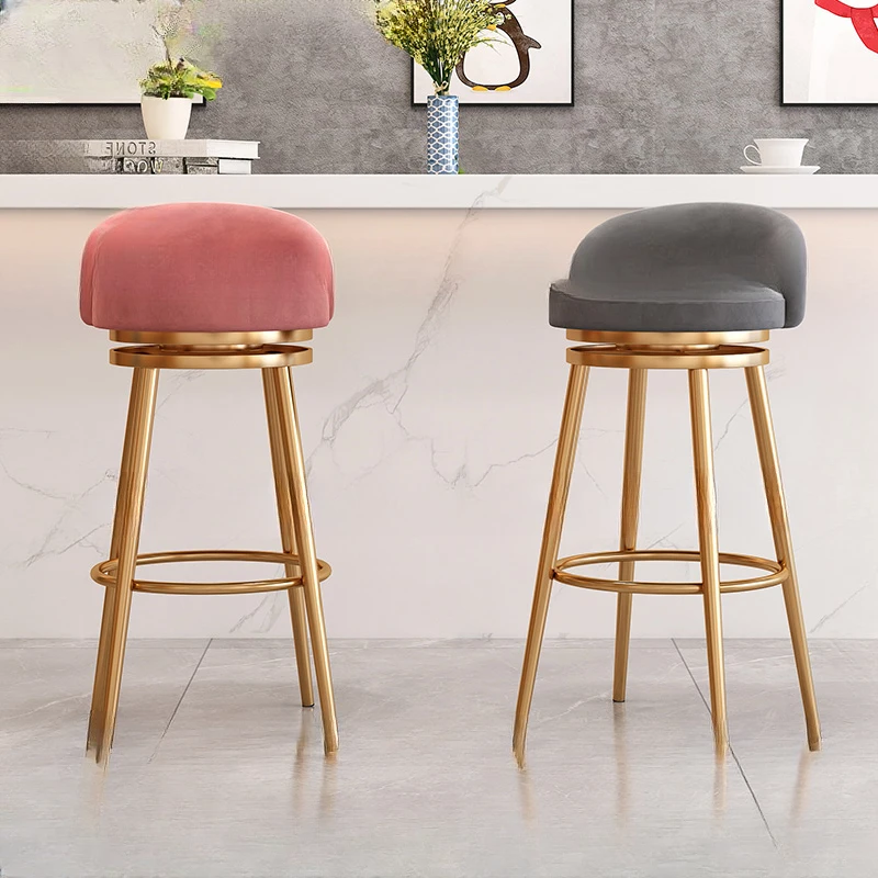 

Minimalistic Modern Bar Chairs Metal Bedroom Kitchen Women Bar Stools Modern Minimalist Silla Alta Para Barra Home Furniture