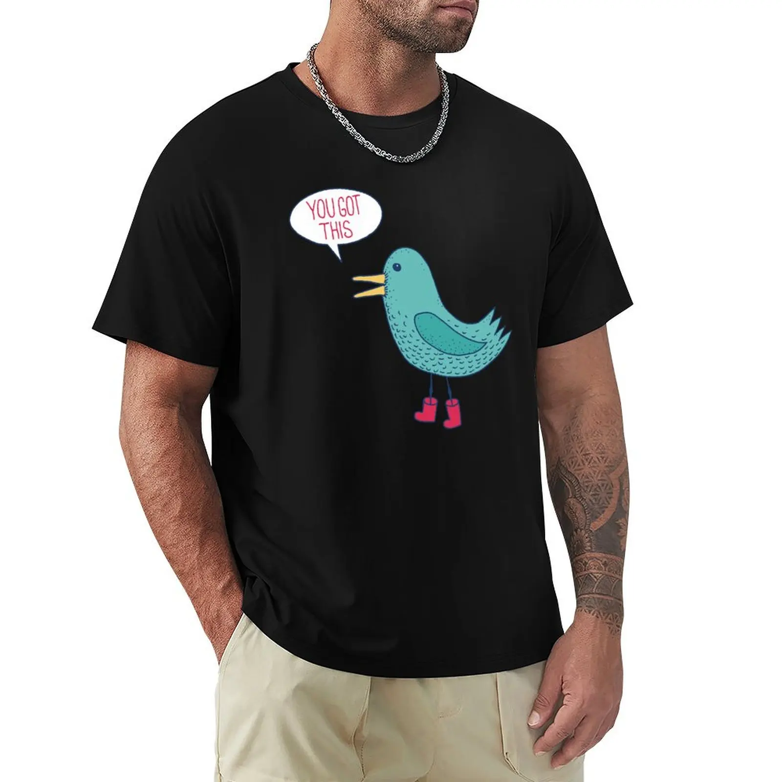 Emotional Support Duck T-Shirt cotton t shirt man T-Shirt