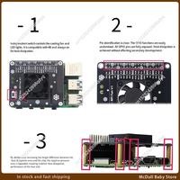 ABJA-Single Fan Cooling System GPIO Extension Board For Raspberry Pi 4 Model B 4B,3B+