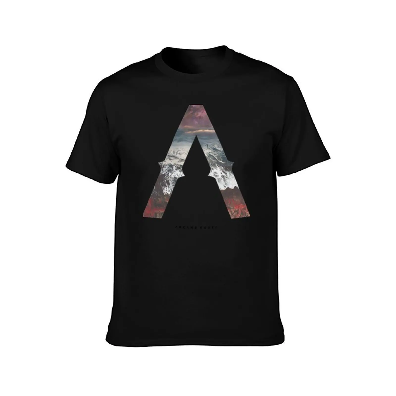 Arcane Roots - Heaven and Earth T-Shirt, Summer Casual Cotton Tee, Oversized Streetwear Tops, Vintage Graphic Print, 100% Cotton