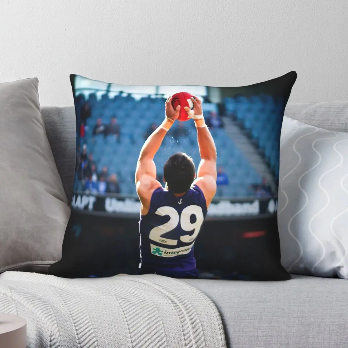 Matthew Pavlich Takes The Mark Square Pillowcase Polyester Linen Velvet Pattern Zip Decorative Throw Pillow Case Room Cover 18