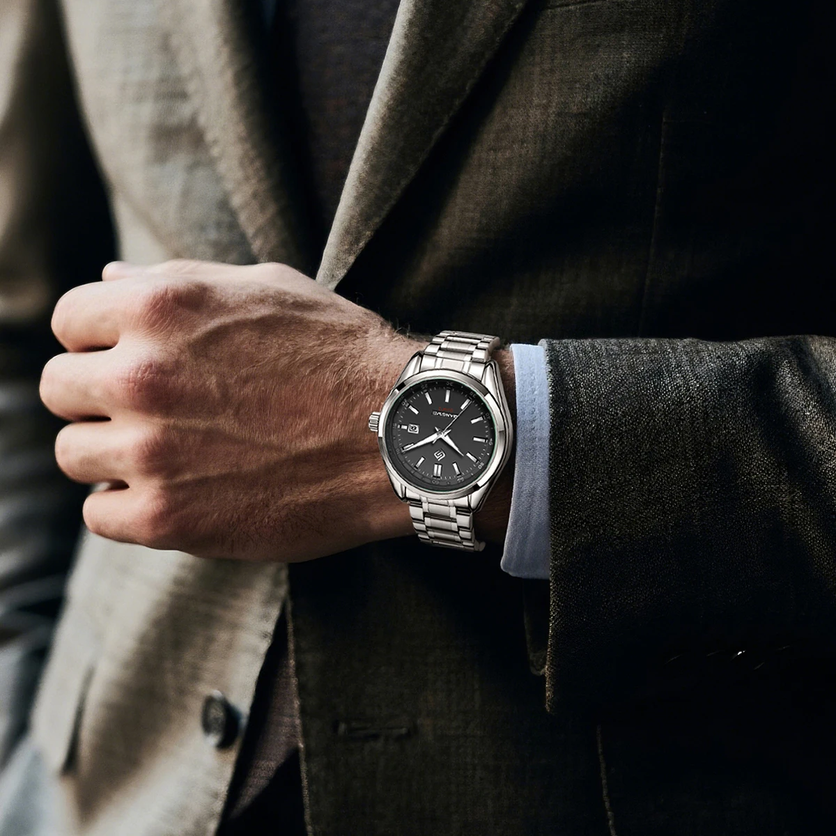 2025 Nuovo LIGE Orologio di lusso Business Orologio maschile impermeabile Data luminosa Orologio da uomo al quarzo militare in acciaio inossidabile reloj hombre