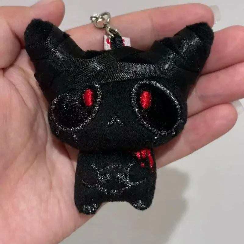 Porte-clés en peluche d'horreur d'halloween, poupée monstre sanglant effrayant, breloque de sac gothique, accessoires effrayants pour sac à dos, décor de fête Cosplay