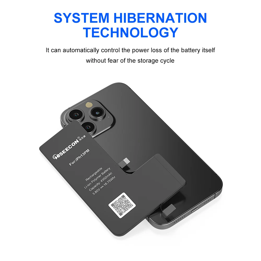 Hiseecon Standard Capacity Li-ion Polymer Battery For iphone X XR XS 11 12 Pro Max 3600mAh Original Cell Cobalt Core Repair Kit