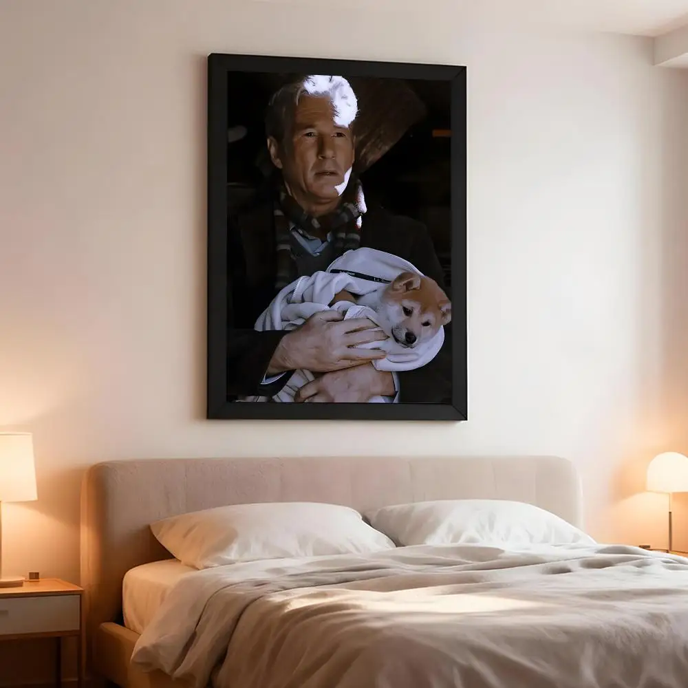 film drama H-Hachi A Dog's Tale Poster Artistic Instant Peel-Off Wall Decor Atmosphere Setter for Bedside & Shared Room