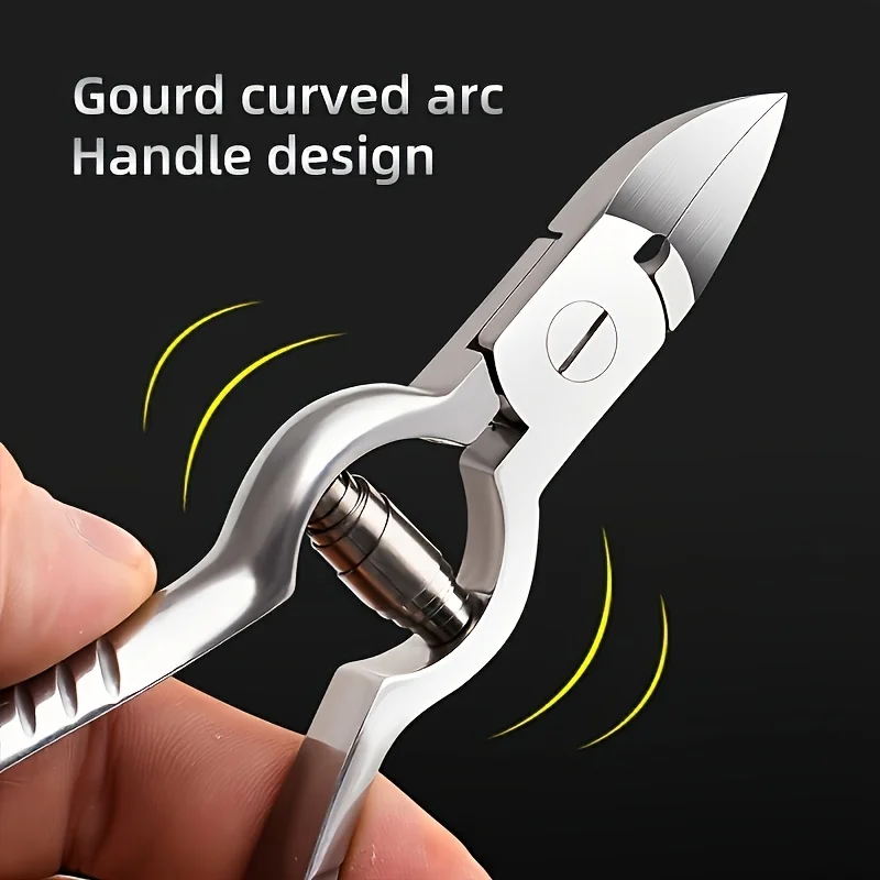 Heavy Duty Toenail Clippers | Stainless Steel Nail Trimmer with Sharp Blades Large Grip for Thick Hard Ingrown Toenails Pedicure