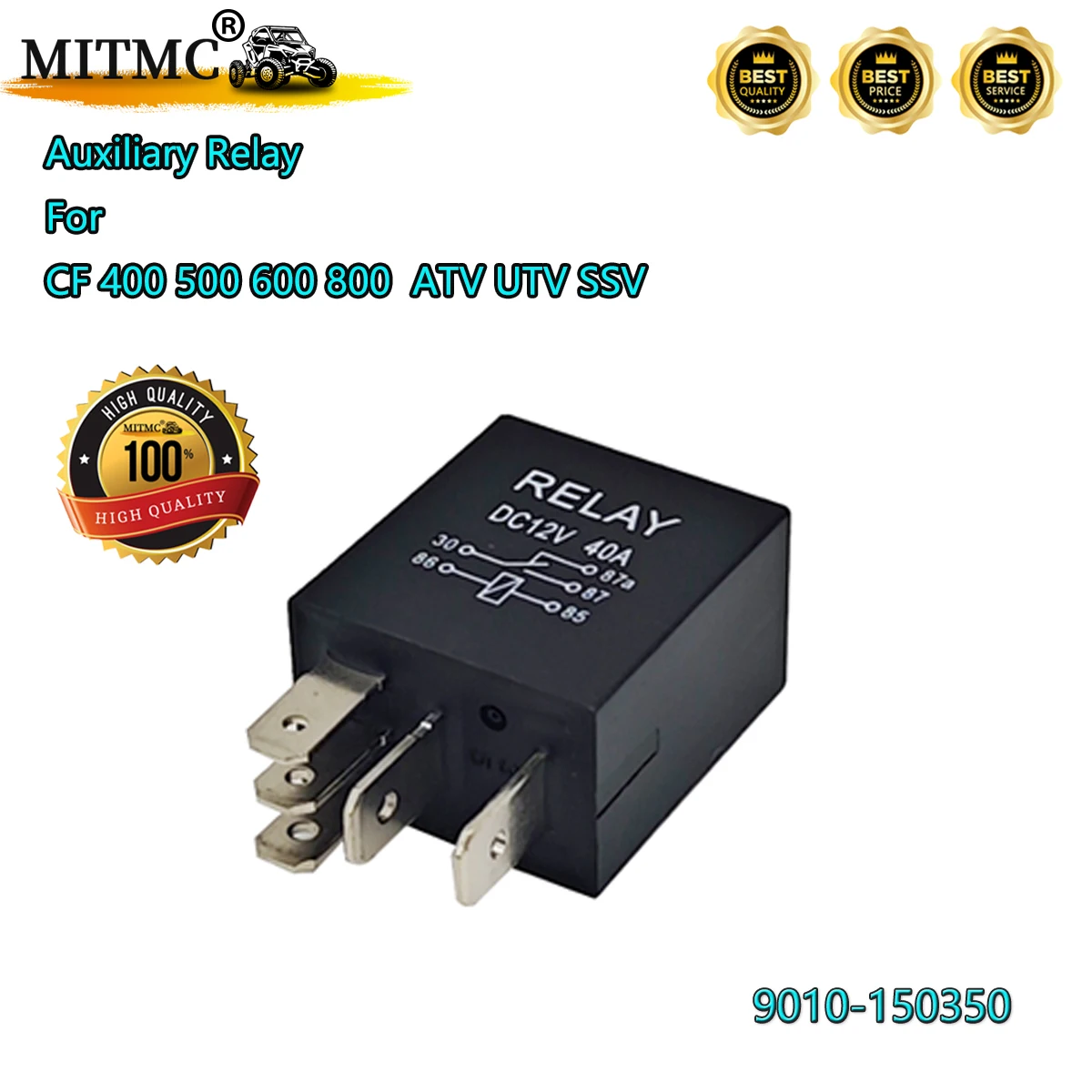 

Auxiliary Relay For CF Cforce 400AU CF500 600 800 Rancher 500 X5 X6 X8 Zforce 800/Z8 ATV UTV SSV 9010-150350