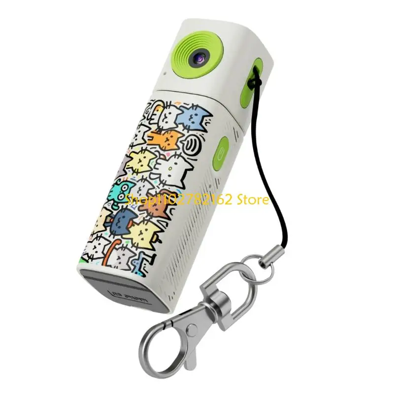 

547B Mini Camera Keychain with 2K Video Recording & Stylish Lipstick Design Thumb Sized for Key Or Photography Accessories