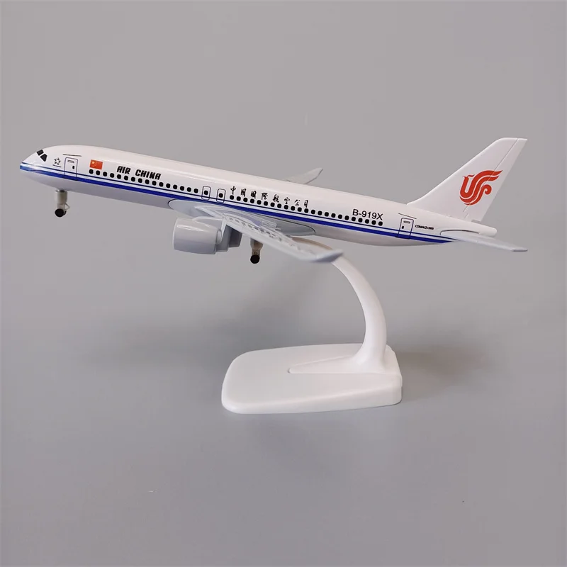 NEW 19cm Air China COMAC C919 Airlines Aircraft Diecast Airplane Model Plane Model Aircraft with Wheels Landing Gears Aeroplane