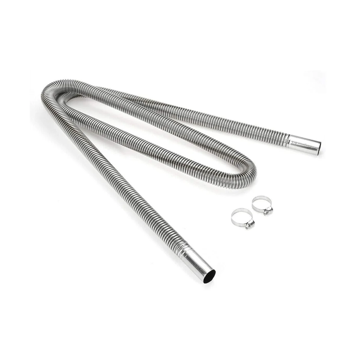 Air Heater Exhaust Pipe, Stainless Steel Exhaust Pipe Parking Air Heater Fuel Tank Vent Hose, 78 Inch 200cm