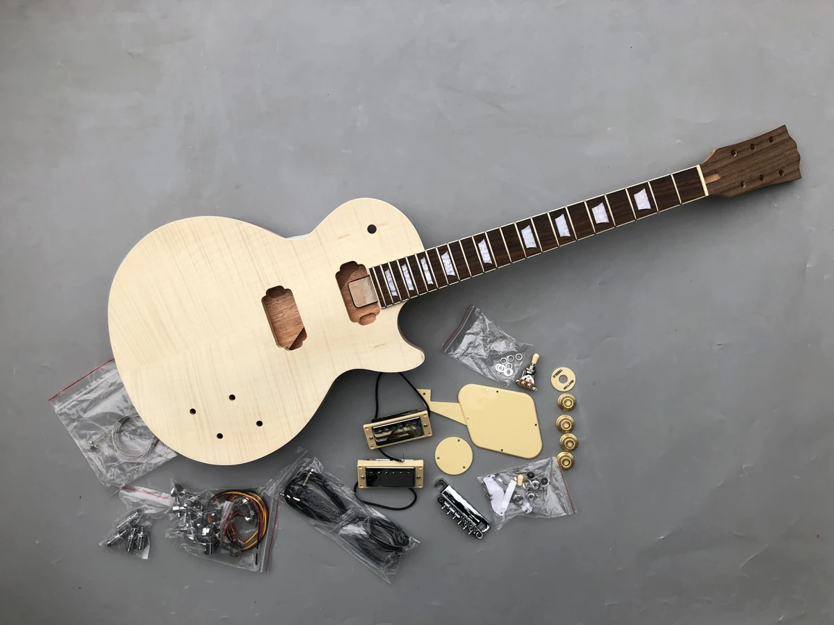 

1 set unfinished electric Guitar Neck and body for style guitar kit