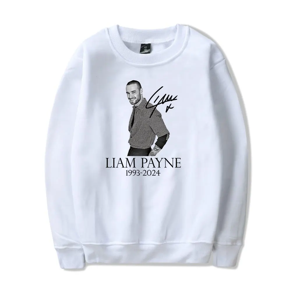 Liam Payne 1993-2024 Memorial  sweatshirt  Crew Neck Long Sleeve Payne Tribute  Sweatshirt  men/women hip hop  pullover