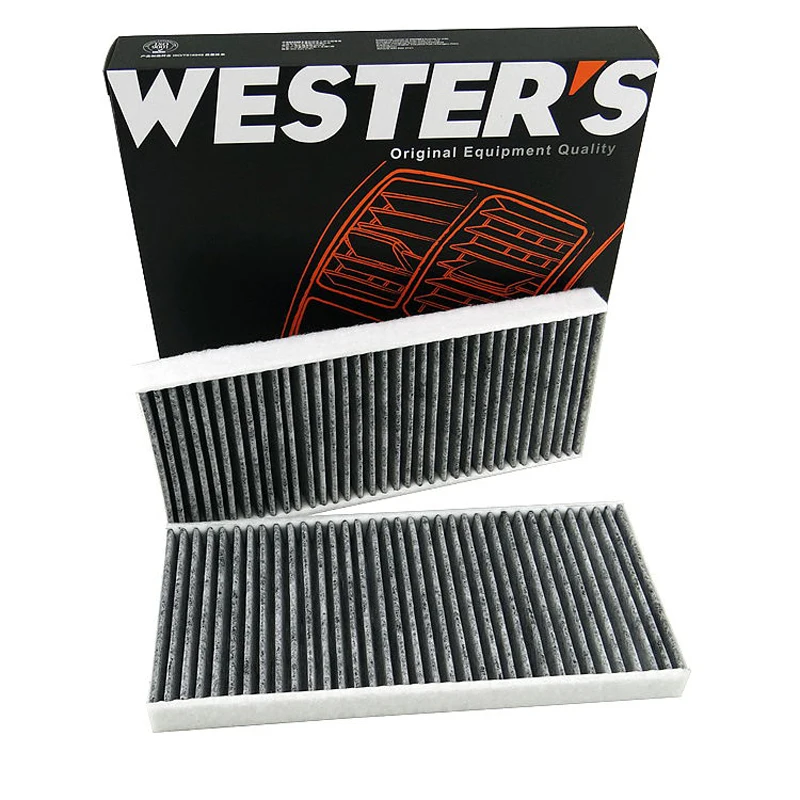 For MAZDA 3 BK MAZDA 5 CR19 CW 05-2010 Set of 2 Activated Carbon Air Cabin Filter BBM461J6X CU22001-2 MK3012 2pcs