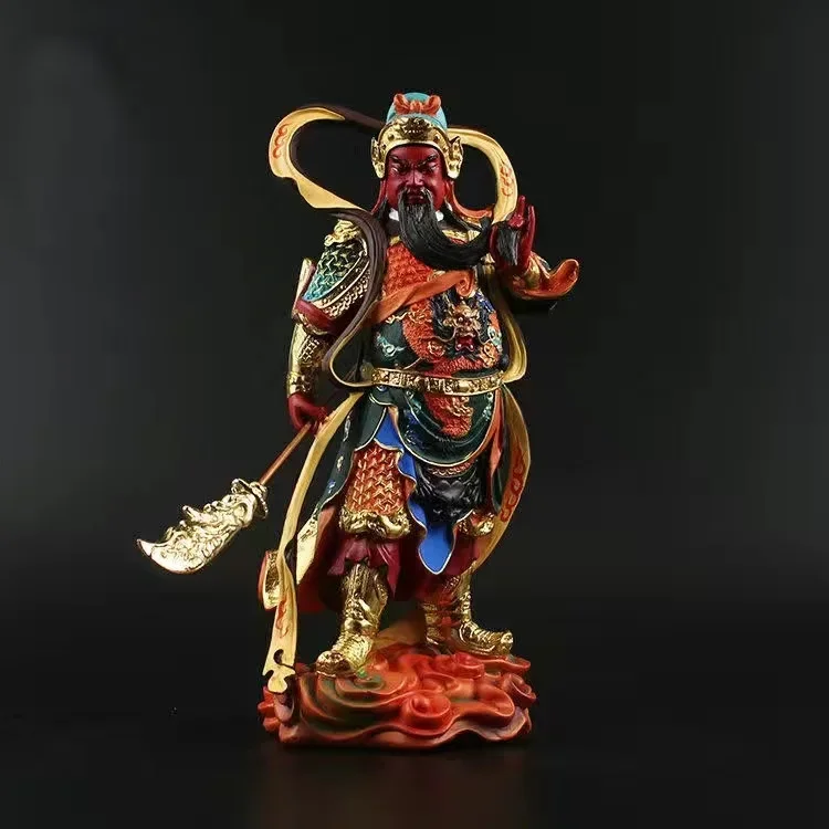 

Sangharama Bodhisattva Resin Painting Buddha Statues Dharma Wealth Guan Yu Sculptures Room Home Decor