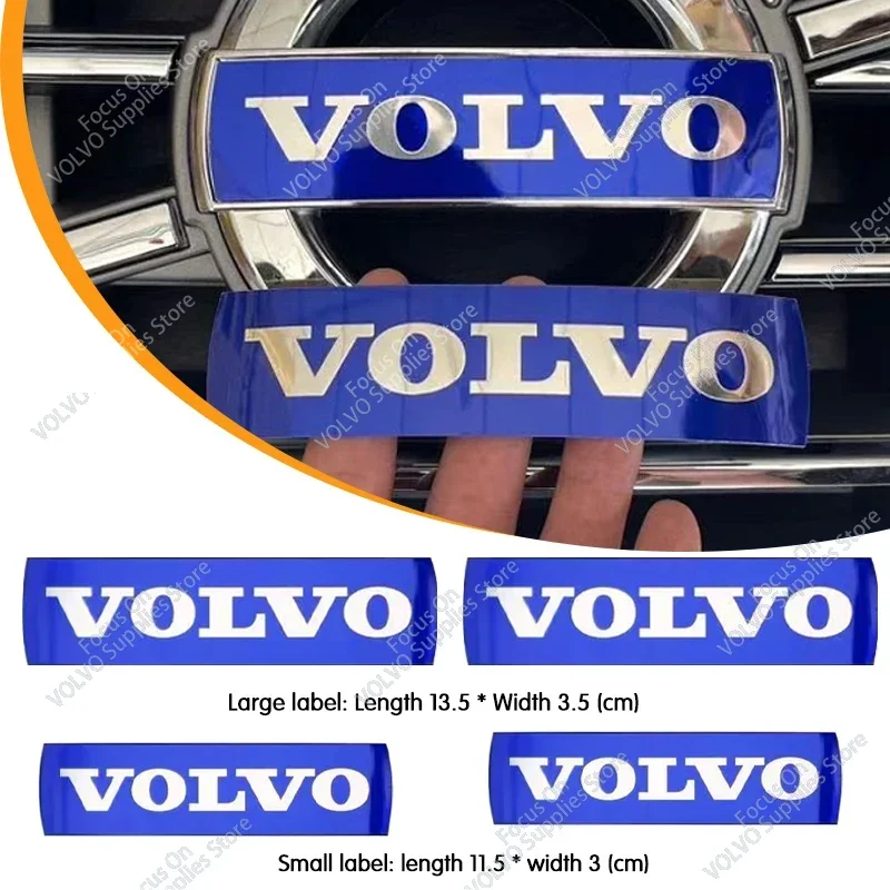 VOLVO XC60 için S60 XC70 XC90 S40 V40 V60 ön izgara amblem rozeti arka bagaj rozeti Sticker direksiyon sticker aksesuarları