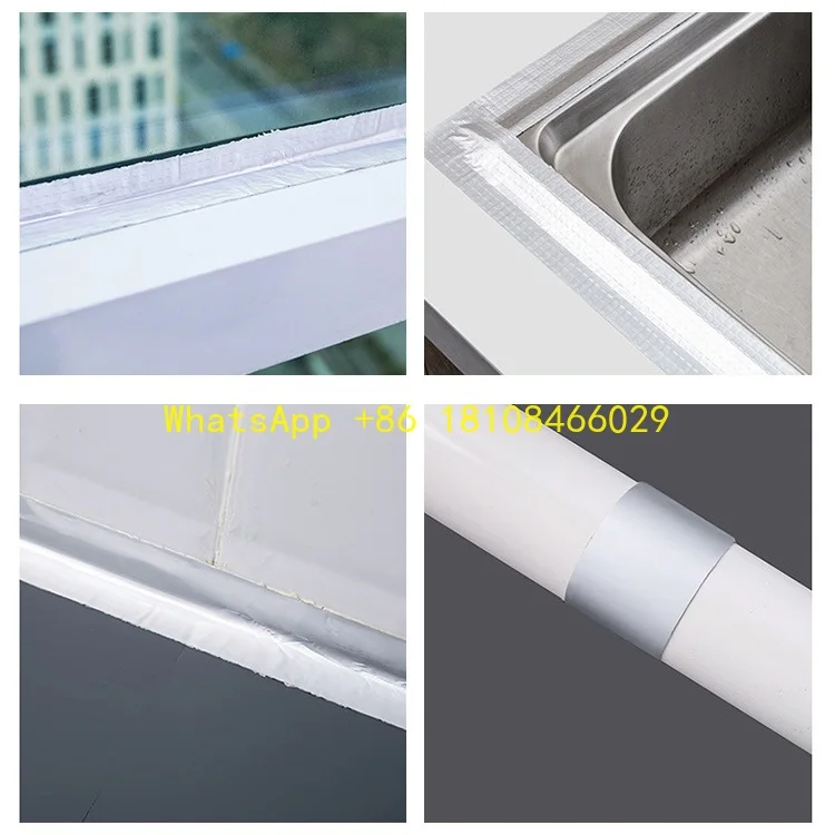 Патч Бутиловая лента Производитель Заводская гидроизоляционная мембрана Самоклеящаяся герметичная лента из алюминиевой фольги Стальная крыша Кухонная труба