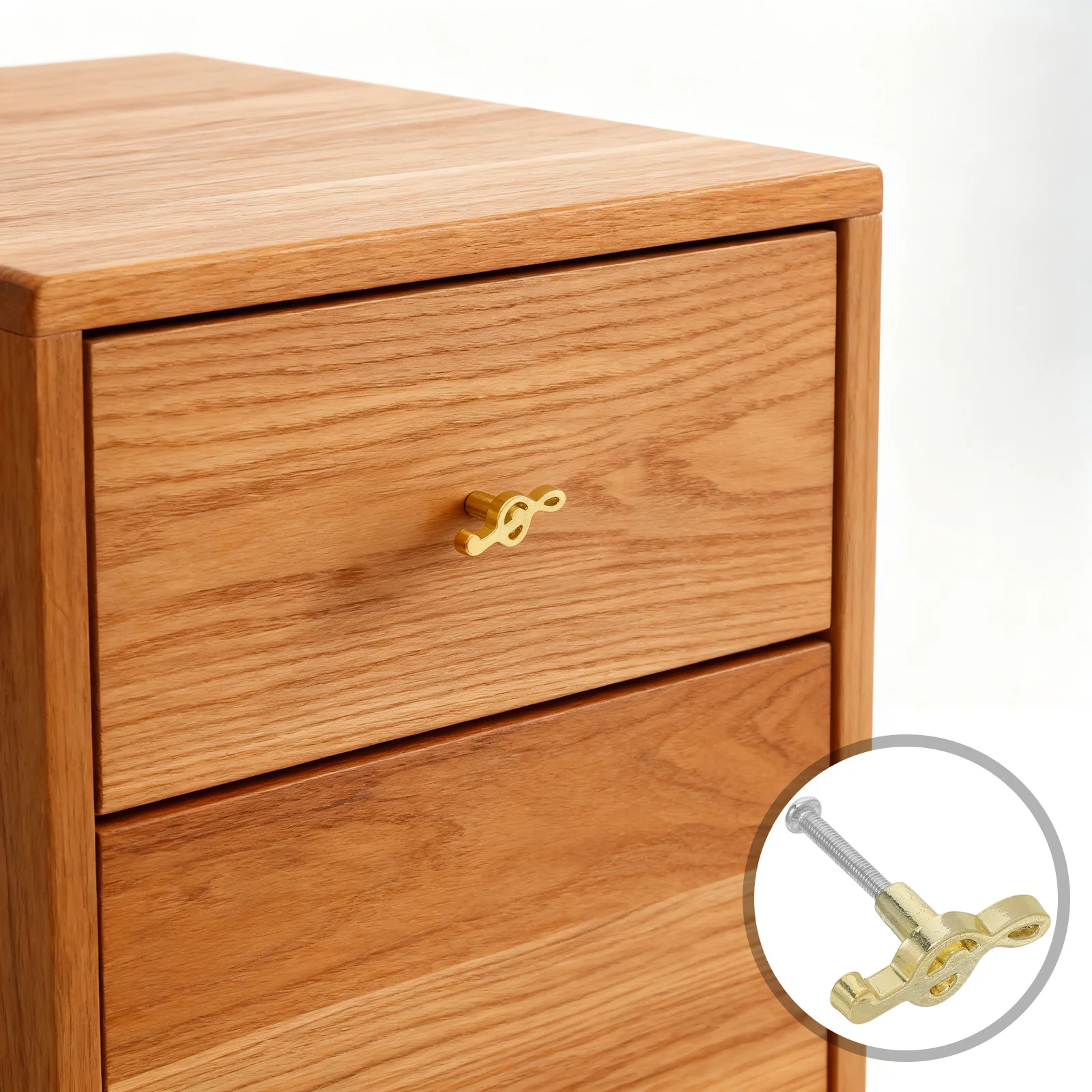 

12Pcs Music Note Cabinet Knobs Zinc Alloy Gold Decorative Drawer Pulls for Bedroom Closet Wardrobe Furniture Vintage Style Metal