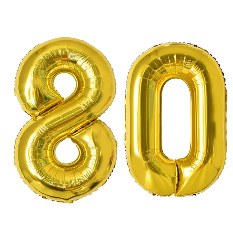 2 Stück 40 Zoll Zahlenfigur Folienballon16 18 20 21 25 30 35 40 Jahre Erwachsene alte Geburtstagsfeier Jahrestag Dekoration Luftballon – Detail 15