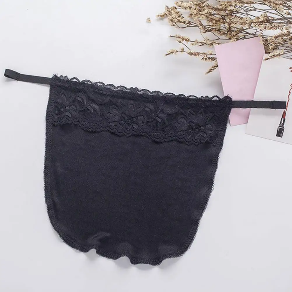 Lace Tube Top Solid Color Chest Cover Breathable Lace Decorative Chest Cover Anti-slip Modesty Panel for Underwear Inner Wear