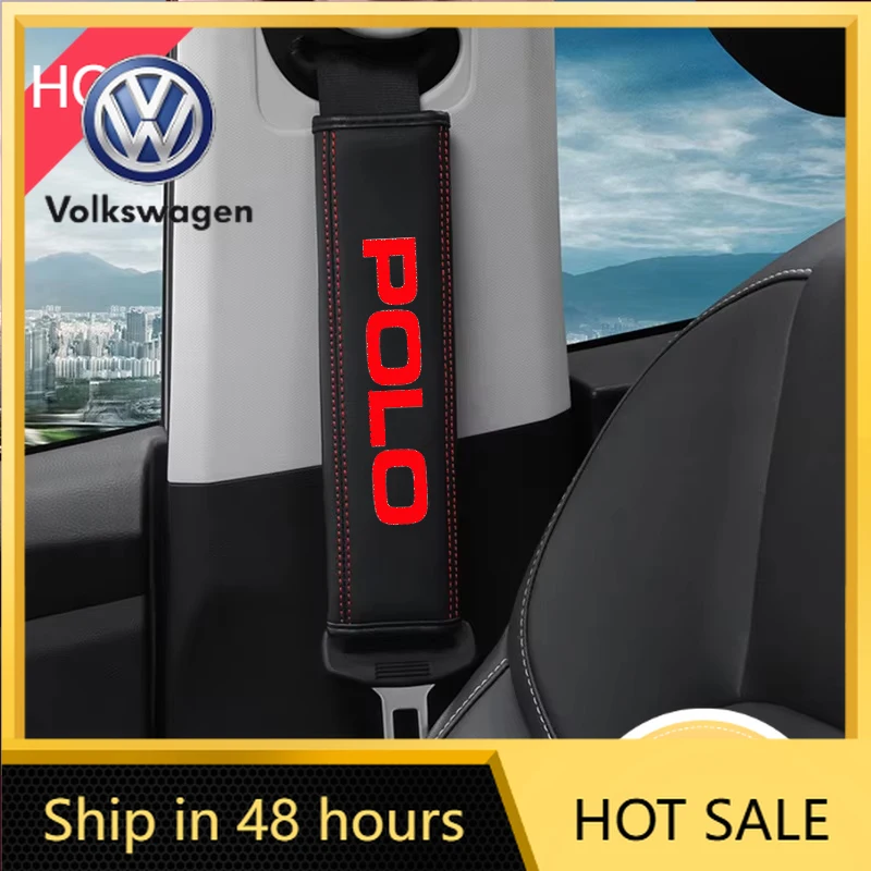 

Накладки на ремни безопасности из кожи (2 шт.) для Volkswagen Golf 3 4 MK3 MK4 2026, Polo, Gol