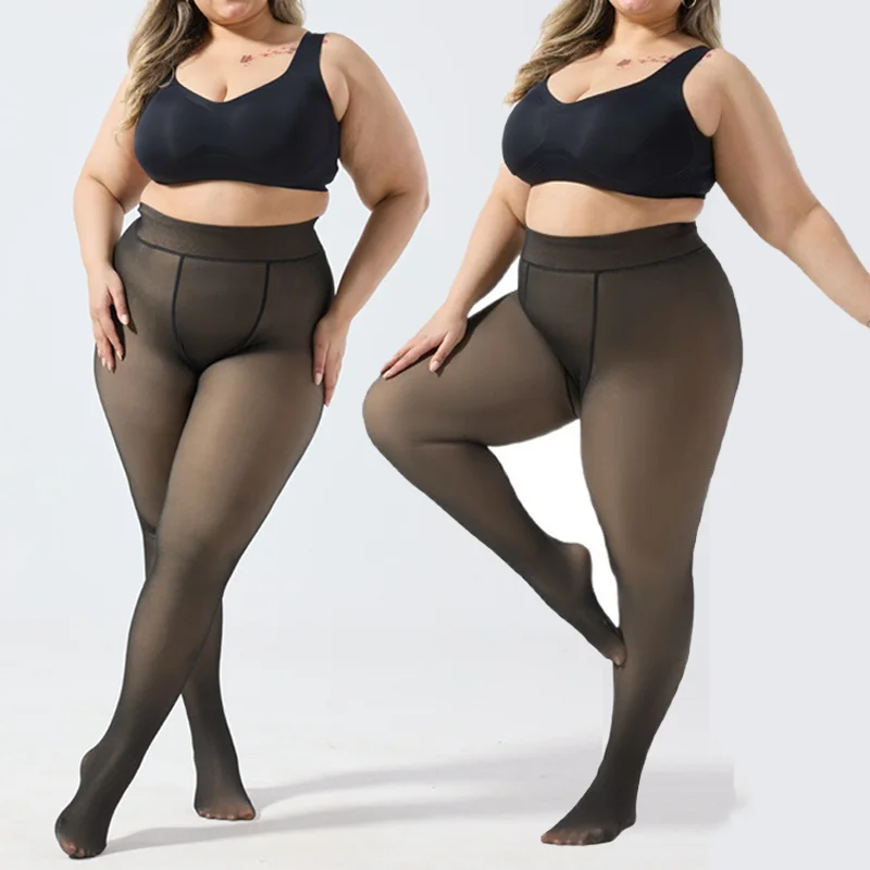 Autumn Warm Large Size Leggings for Women High Waist Thermal Tights Thick Opaque Pantyhose Sexy Stretchy Stockings