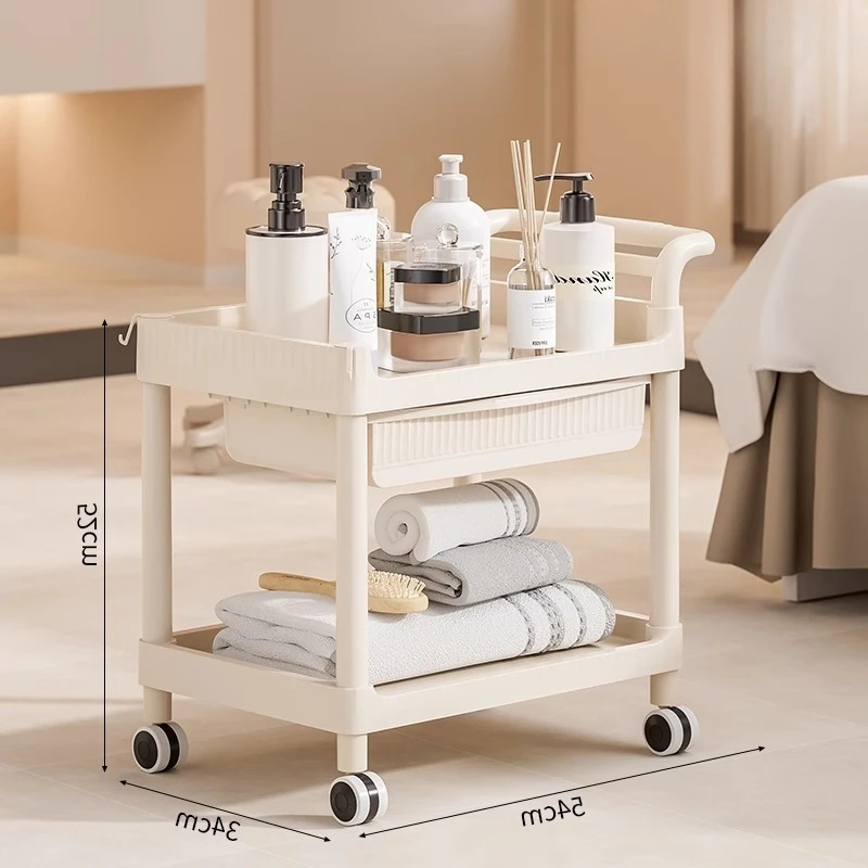 

Modern Carts with Wheels Salon Trolley Storage Cosmetic Hairdressing Tattoo Salon Trolley Cleaning Furniture Carritos Lstc