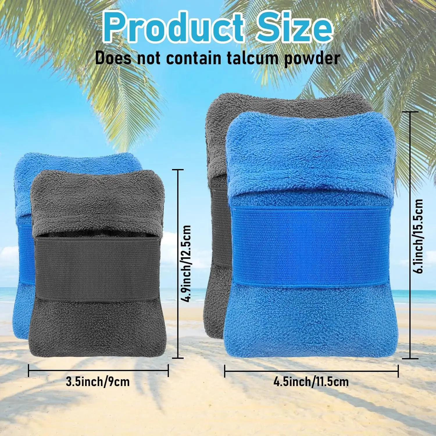 2pcs Beach Sand Remover Bag | Suitable for Beach Vacation and Camping, Fabric,cleaning Brush, Desander