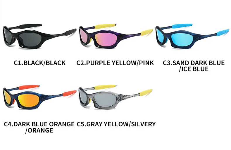Outdoor-Sport-Sonnenbrille für Herren und Damen, reflektierende Beschichtung, Fahrradbrille, UV400 – Detail 6