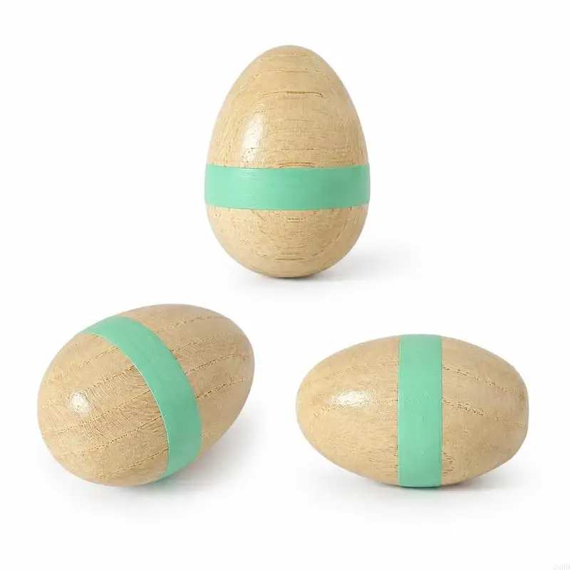 Wooden Egg Shaker Egg Maracas Hand Percussion Instrument Musical Instrument For Music Lover And Beginner Performances 24BD