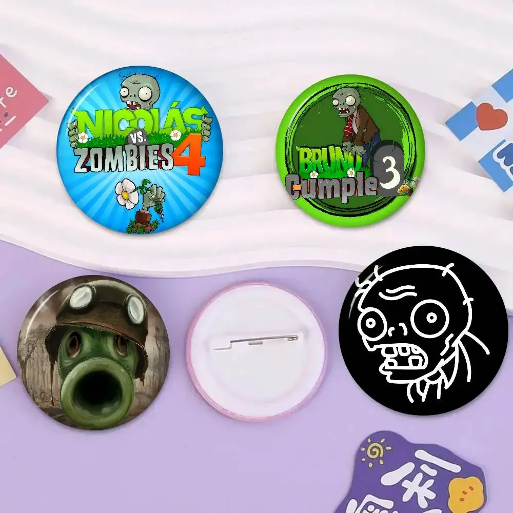 Game Plants vs. Zombies  Handmade Brooch Cartoon Cosplay Badge On Backpack Jewelry Accessories Gifts