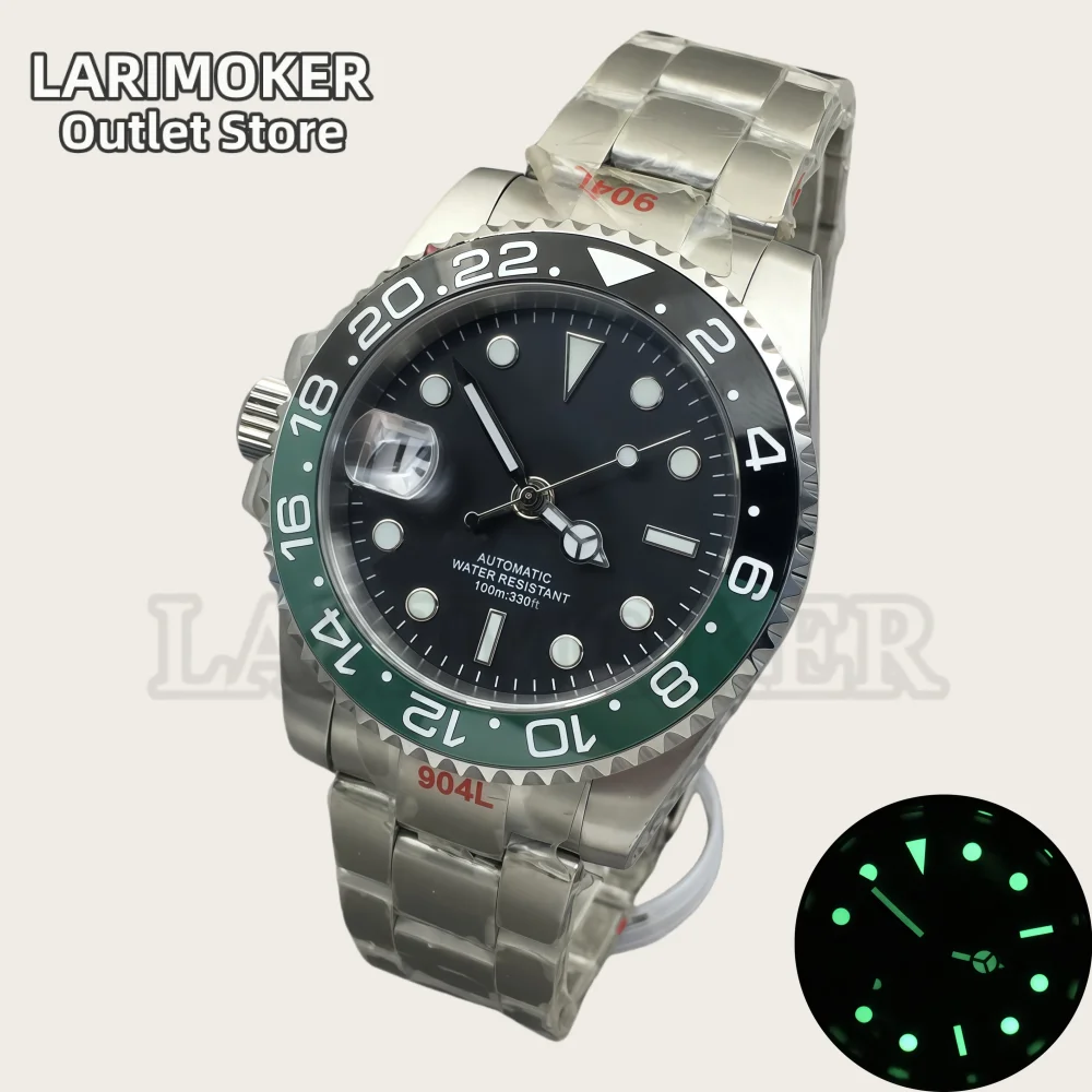 

LARIMOKER 41MM NH35 Watch For Men Mechanical Wristwatch Luminous Sapphire Glass Stainless Steel Bracelet Waterproof Watch
