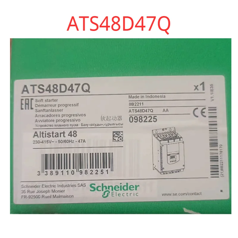

Абсолютно новый, ATS48D47Q, оригинальный.