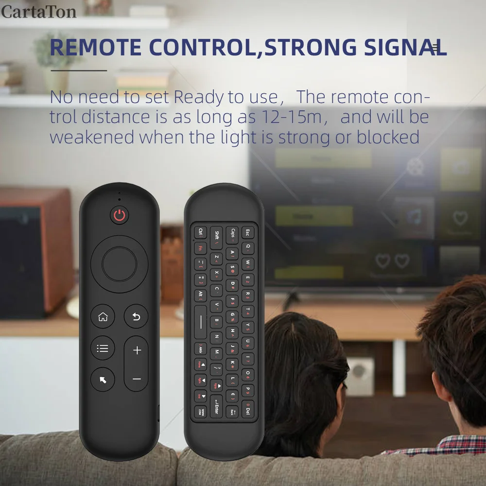 M5 Mechanical Keyboard Mouse Wireless Bluetooth 2.4G Remote Control Suitable for Samsung Smart TV Universal Remote Control