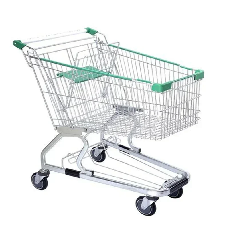 Shopping Carts for Shopping Malls and Supermarkets Metal Push Storage Carts