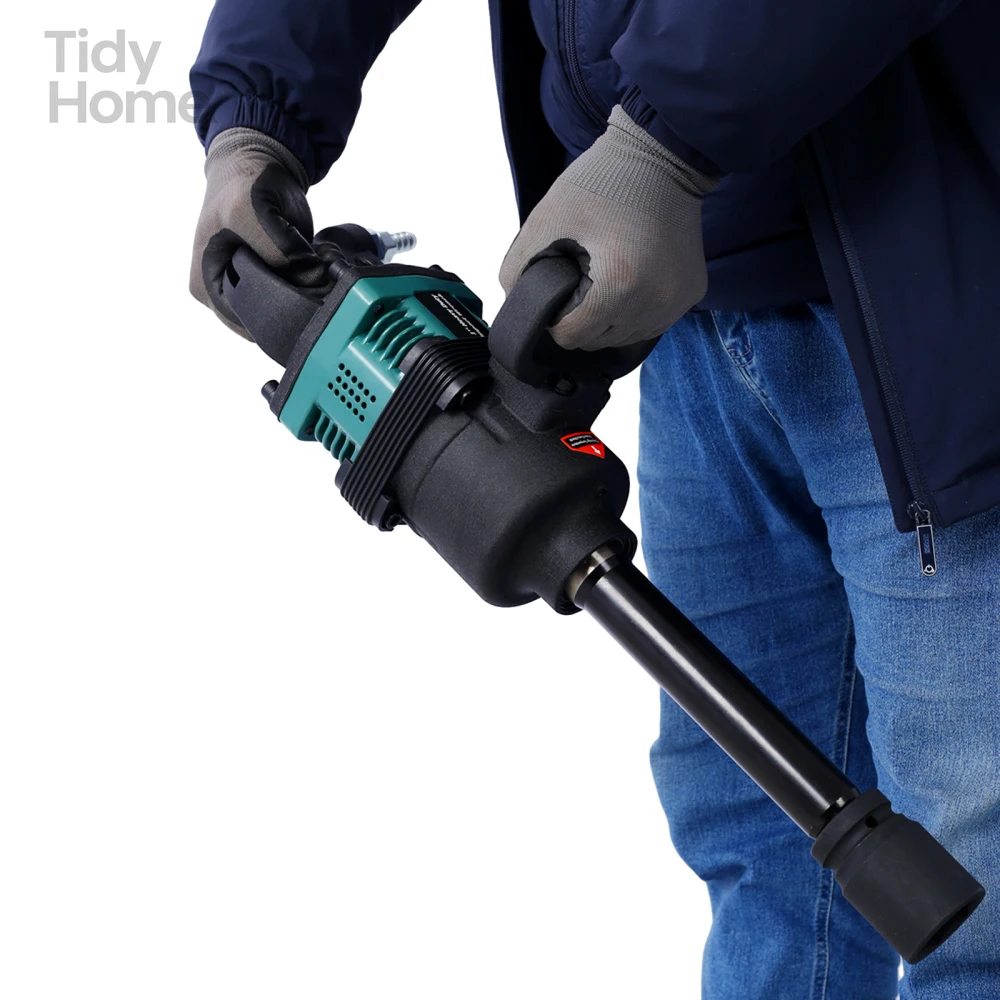 

Industrial 1" inch Air Impact Wrench Gun Long Shank,perfect for repair work on trucks,tires,and heavy-duty equipment,with Socket