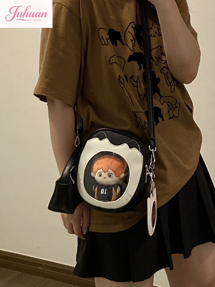 Japanese cartoon cat double-layer 10-15cm baby bag women cute mini messenger bag two-dimensional comics ltabag crossbody bags