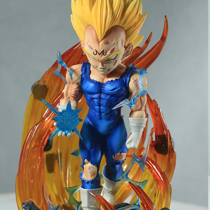 21cm Anime Dragon Ball Z Majin Vegeta Figure Replace Head Pvc Action Figures Vegeta Figurine Gk Statue Collection Model Toys