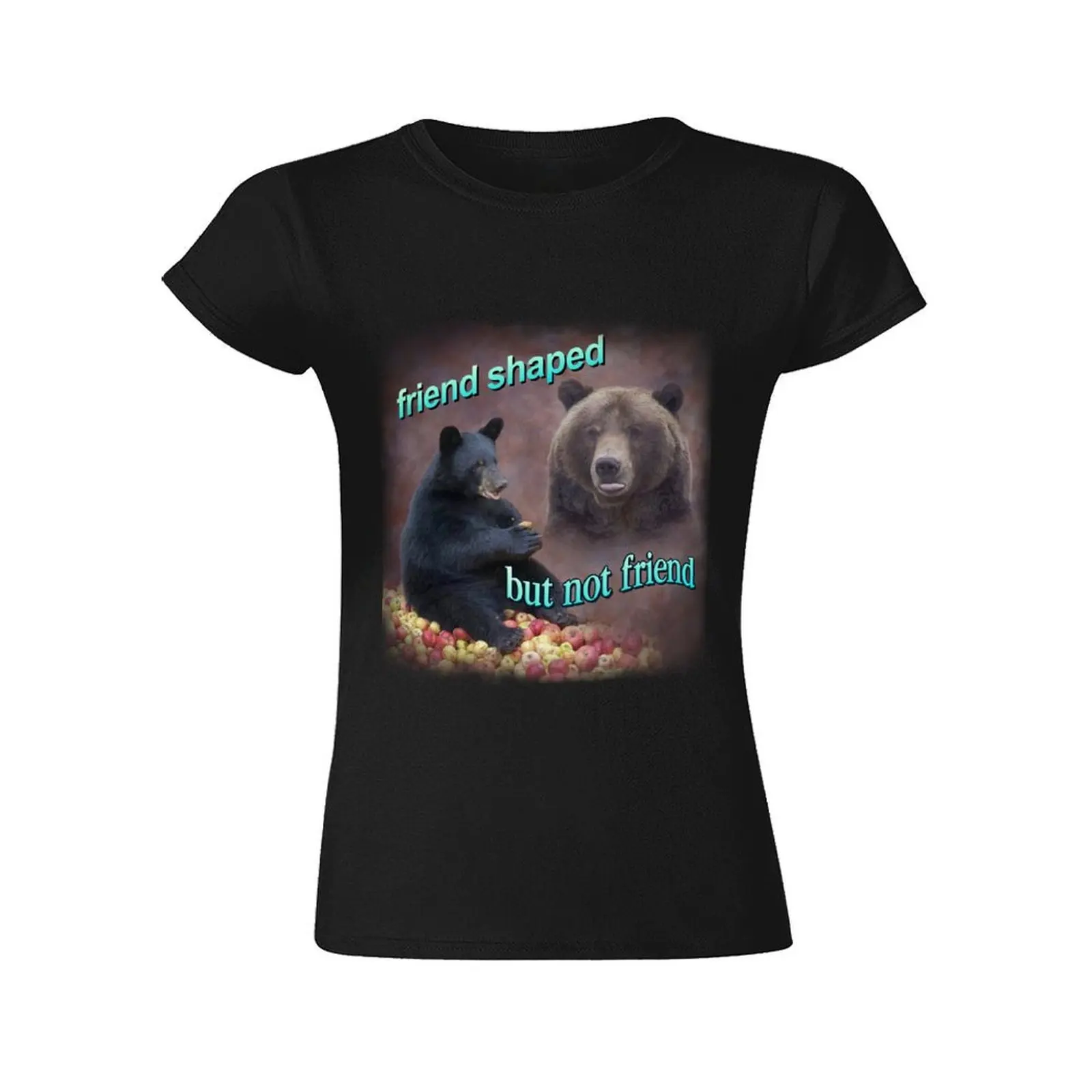 Draagt Vriend Gevormd Maar Niet Vriend Woord Kunst Meme T-Shirt Graphics Sneldrogende Ariat Shirts Voor Vrouwen