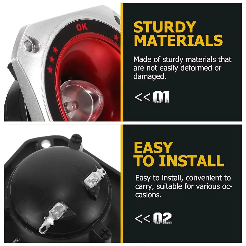 1/2Pcs New with Color Light Speaker Tweeter 3