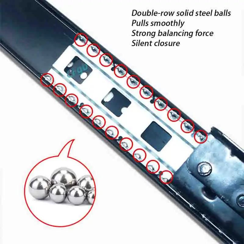 Heavy Duty Retractable Table Slide Invisible Extension Rail Flip-up Desk Hardware for Bay Window Cabinet 120KG Capacity