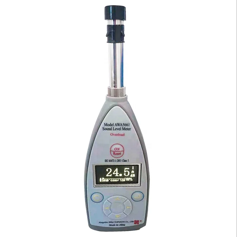 

AWA5661Sound Level Meter Digital Noise Meter Noise Vibration Measurement Pulse Noise Meter