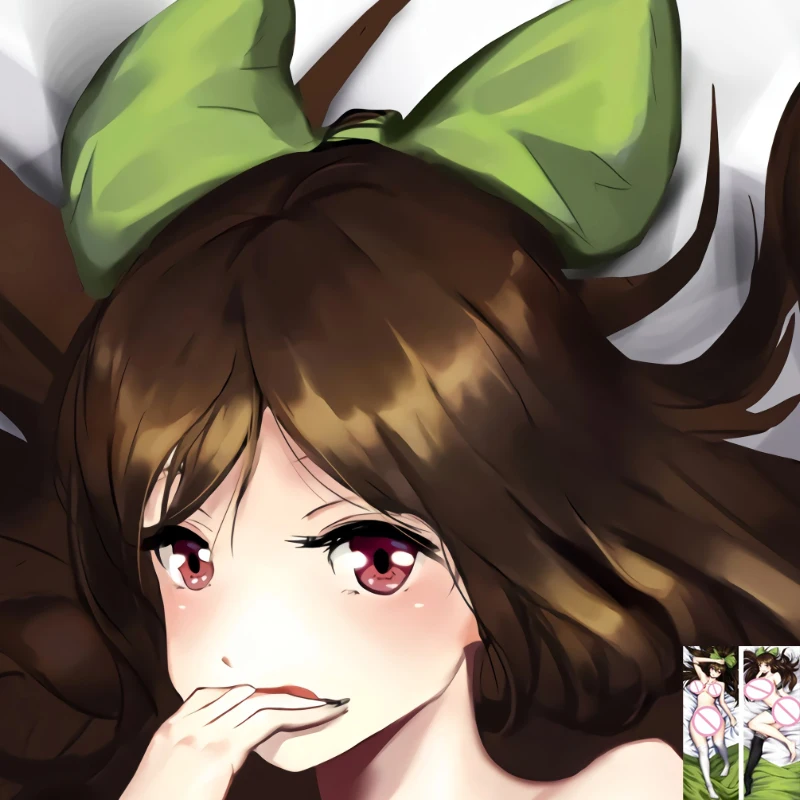 Reiuji Utsuho Anime Dakimakura Pillowcase Double-sided Print Cosplay Hugging Body Pillow Cover Case Dropshipping