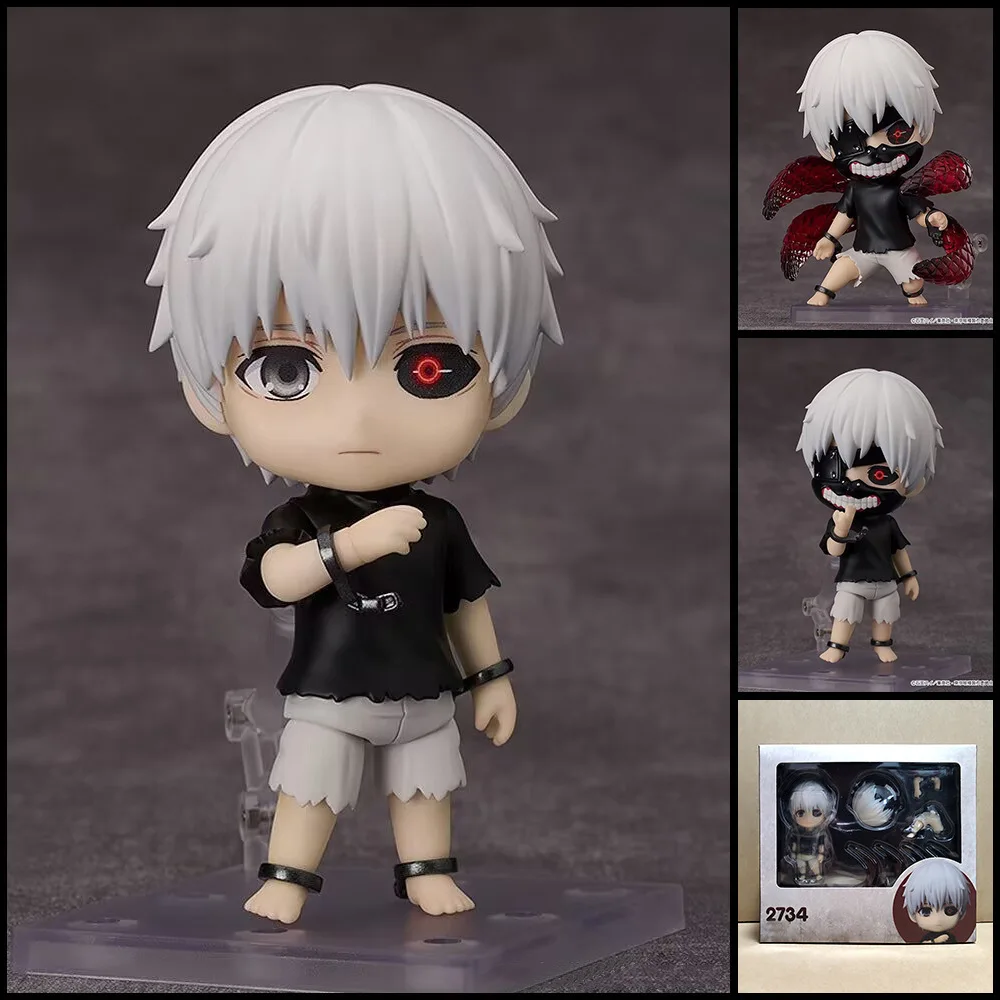 Tokyo Ghoul Kaneki Ken Nr. 2734 Bewegliche Actionfigur mit austauschbaren Gesichtern, Anime-Sammelfigur, Desktop-Dekoration